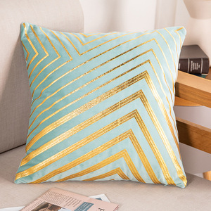 Housse <span class=keywords><strong>de</strong></span> Coussin <span class=keywords><strong>de</strong></span> <span class=keywords><strong>Canapé</strong></span> Amity Moderne et Luxe <span class=keywords><strong>pour</strong></span> Salon, Imprimé Doré, <span class=keywords><strong>pour</strong></span> Décoration d'Intérieur - Product Image 5
