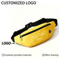 Sac banane personnalisé avec votre logo, pour homme et femme, imperméable, pour le sport, la randonnée, la course à pied, avec sangle réglable