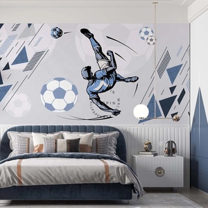 Papel Pintado Pared Dorado Geométrico Abstracto Mural Infantil Fotomurales 3D Papel Tapiz Decorativos