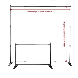Supporto per Fondale Fotografico Professionale 8x10 ft, Stand <span class=keywords><strong>Telescopico</strong></span> Grande e Resistente per Esposizioni e Servizi Fotografici - Product Image 6