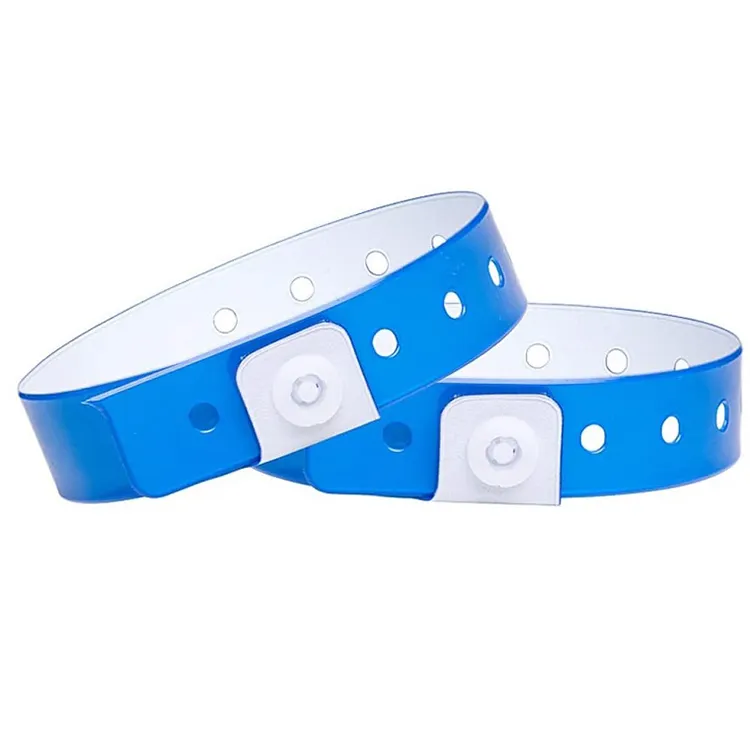 Custom one-off Hospital plastic wrist band vinyl disposable medical id wristband
