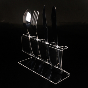 Fabrik Großhandel neue transparente Acryl hochwertige Restaurant Küche HotelMesser, Gabel und Löffel Display Rack - Product Image 2