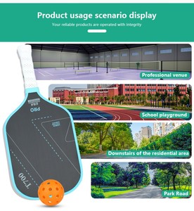 Sợi Carbon T700 Đa Mật Độ Đầy Đủ Bọt Trọng Lượng Nhẹ 16Mm Mạnh Mẽ Xoay Giải Trí Pickleball Mái Chèo - Product Image 3