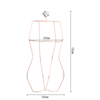 D5996 Cintre de présentation pour maillots de bain, en métal doré chromé, robuste, pour maillots de bain et vêtements de bain