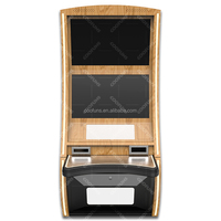 Machine de jeu d'arcade debout 27 pouces double écran LCD en bois/métal multi 6 en 1 armoire de jeu de compétence à vendre