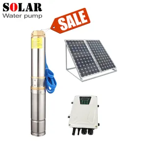 DC 48V tauch solar powered wasser pumpen kreisel solar bohrloch pumpe