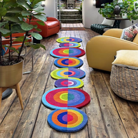 Custom Handmade Wool Runner Rug | Eco Friendly High Pile Stain Resistant Colorful Modern Durable Carpet for Kitchen Living