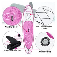 Planche à pagaie gonflable US Stock Premium Drop Stitch DWF SUP avec accessoires complets pour jeunes et adultes