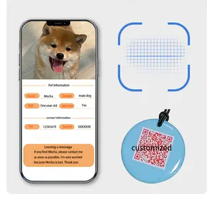 צורות מותאמות אישית לתכנות NFC כלב תג עם ייחודי QR קוד שונה מזהה מספר עבור לחיות מחמד זיהוי