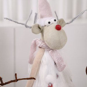 Decoración Navideña, Renos <span class=keywords><strong>de</strong></span> Cuatro Patas, Adornos Esponjosos, Muñecos Pequeños, Muñeco <span class=keywords><strong>de</strong></span> Nieve, Santa Claus, Accesorios para Decoración <span class=keywords><strong>de</strong></span> Escenas, Ecológicos - Product Image 3