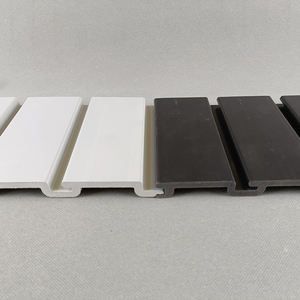 Venta caliente negro PVC Slatwall Panel impermeable nuevo diseño PVC garaje listón pared para uso en interiores - Product Image 5