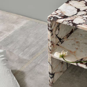Mesa Auxiliar Moderna <span class=keywords><strong>de</strong></span> Lujo <span class=keywords><strong>de</strong></span> Mármol Calacatta Viola, Muebles <span class=keywords><strong>para</strong></span> Sala <span class=keywords><strong>de</strong></span> Estar, Mesa <span class=keywords><strong>de</strong></span> Centro Redonda/Cuadrada <span class=keywords><strong>de</strong></span> Piedra Natural - Product Image 4