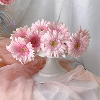 Gerbera Daisy Xi Lu Si Hua Sha Kelas A Grosir - Warna Pink untuk Buket, Langsung dari Produsen untuk Dekorasi Pernikahan, Rantai Dingin