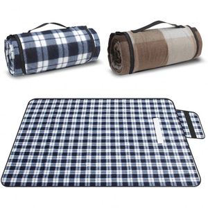 Foldable Thick Neutral <b>Large</b> Washable Carry Strap Portable Durable Waterproof Picnic Blanket <b>Mat</b> for Outdoors - Product Image 1
