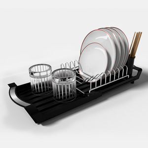 Escurridor de Platos <span class=keywords><strong>Umbra</strong></span> Sinkin, de Plástico Resistente, con Soporte Extraíble para Cubiertos, para Uso en Fregadero o Encimera de Cocina - Product Image 6
