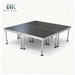 Heavy Duty Stage Easy Set up Aluminum Stage <b>Portable</b> Stage Platform Event Stages for Outdoor Indoor - Product Image 1