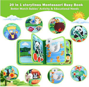 Animal de la forêt <span class=keywords><strong>Montessori</strong></span> enfants jouets éducatifs <span class=keywords><strong>tissu</strong></span> <span class=keywords><strong>livre</strong></span> silencieux <span class=keywords><strong>livre</strong></span> de feutre Art compétences de vie <span class=keywords><strong>livre</strong></span> occupé pour les tout-petits - Product Image 4