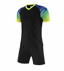 2024 vêtements pour hommes Code européen couleur unie à manches courtes Football costume hommes formation costume lâche sport maillot