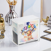 Boîte de présentation portable moderne en acrylique Elite pour cartes Pokémon TCG et boosters