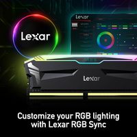 Memoria RAM Lexar ARES RGB DDR4 de 16 GB, 4000 MT/s, CL18, 1.35 V, para Ordenador de Escritorio, Compatible con Intel XMP 2.0 y AMD Ryzen, Color Negro (LD4BU008G-R3600GDLA)