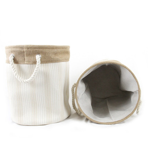 Biểu Tượng Tùy Chỉnh Đay Và Vải Nối Có Thể Gập Lại Quần Áo Lưu Trữ Giỏ Sử Dụng Nhà Giặt Cản Hơi - Product Image 2