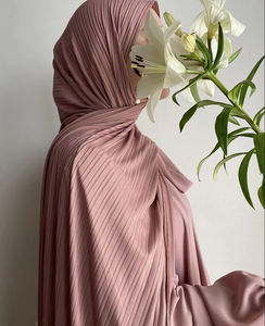 Jersey côtelé Hijab musulman plaine écharpe crêpe Hijab écharpe doux islamique châles enveloppes <span class=keywords><strong>bandeau</strong></span> Voile Femme Musulman - Product Image 6