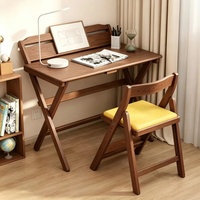 Bureau d'étude pliable moderne pour enfants, surface informatique réglable en hauteur, design adapté aux dortoirs, haute qualité, sans installation