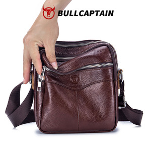 กระเป๋าคาดลำตัวผู้ชาย BULLCAPTAIN รุ่นลำลอง คุณภาพสูง ฮาร์ดแวร์เรียบหรู ซิปกระเป๋าหนัง สำหรับผู้ชาย ODM OEM - Product Image 4
