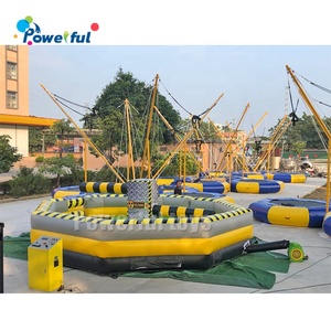 Juego Inflable Deportivo Wipeout Eliminator, Juego de Saltos Inflable Meltdown, Equipo de Juegos para Patio de Recreo, Parque de Trampolines Wipeout - Product Image 1