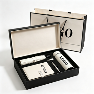 ODM OEM 2027 Juego de Regalos Corporativos de Lujo 5 en 1 con Logotipo Personalizado, Regalos Promocionales Empresariales con Paraguas para Apreciación al Cliente - Product Image 1