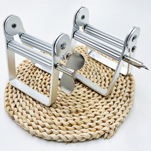 Logo personalizzato stampato al Laser in alluminio metallo dentifricio in metallo <span class=keywords><strong>tubo</strong></span> di rotazione per crema per il viso e set da bagno - Product Image 5