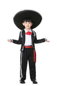 Disfraz de Mariachi Mexicano para Niños, Disfraz de Amigo para Halloween, Disfraces de Cosplay para Niños, Ropa para Actuaciones <span class=keywords><strong>del</strong></span> Día <span class=keywords><strong>del</strong></span> Niño - Product Image 2