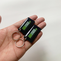 Étiquette NFC en époxy programmable par URL 13,56 MHz, étiquette de carte RFID en époxy personnalisée avec anneau métallique pour le contrôle d'accès