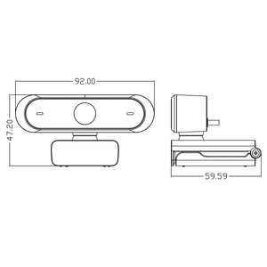 <span class=keywords><strong>QHD</strong></span> 1944P USB التركيز التلقائي كاميرا زاوية واسعة الكمبيوتر كاميرا ويب مع ميكروفون للألعاب مؤتمر تي في بوكس أندرويد - Product Image 6