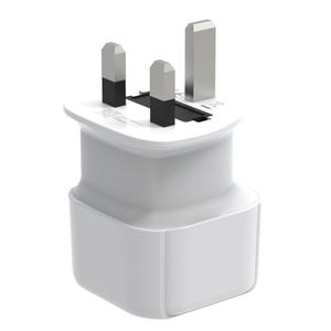 Adaptateur de voyage 3 pièces UE vers Royaume-Uni 2/3 broches pour Angleterre, Écosse, Irlande, Maldives - Matériau ABS, Entrée 250V / Sortie 240V - Product Image 3