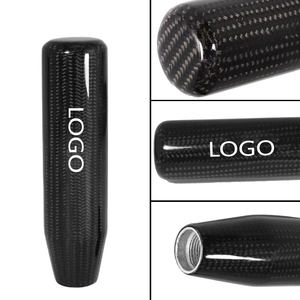 カスタムハンドルスティックハンドリアルカーボンファイバー13cmJDMシフトノブユニバーサルレーシング用ロングカーギアシフトノブ - Product Image 5