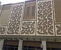 Écran rétro personnalisé en aluminium grille en alliage d'aluminium cloison fenêtre en aluminium fleur de fenêtre