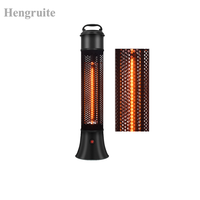 Chauffe-terrasse électrique infrarouge 1200W, portable, autoportant, étanche IP55, pour extérieur, à installer sous la table