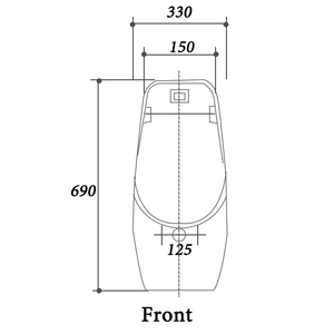 Trung Quốc Hồng Ngoại Cảm Biến Auto Sứ Custom Made Nam Wc Wall Mount Góc Gốm Nam Nước Tiểu - Product Image 3