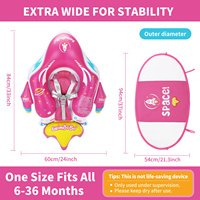 Bouée de piscine gonflable pliable Swimbobo pour enfants avec auvent, jouet aquatique flottant pour bébés et jeunes enfants