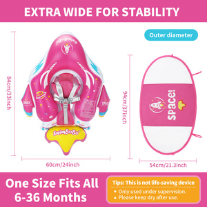 Swimbobo - Anillo Flotante Inflable Plegable <span class=keywords><strong>de</strong></span> Seguridad para Piscina para Niños, con Toldo para Bebés - Product Image 6