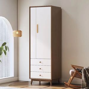 <span class=keywords><strong>Armoire</strong></span> en bois massif durable pour <span class=keywords><strong>chambre</strong></span> nordique, petit appartement, maison, <span class=keywords><strong>chambre</strong></span> d'enfant, meuble de rangement pratique à grande capacité - Product Image 2