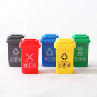 Mini poubelle, bac à déchets, miniatures pour accessoires de maison de poupée, petits bacs à déchets, ornements DIY