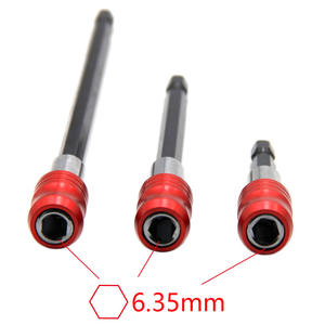 Barre d'extension pour clé hexagonale Mr Drill, 6.35mm, en alliage d'aluminium à dégagement rapide, pour perceuse JG078 - Product Image 1