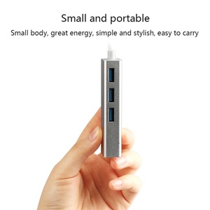 <span class=keywords><strong>4</strong></span> trong 1 USB C đến 1000M RJ45 LAN Ethernet Gigabit Network Adapter Splitter 3 cổng USB 3.0 HUB cho chuyển đổi giao diện điều khiển MacBook - Product Image 2