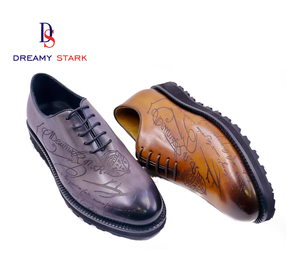Dreamy Stark Cao Cấp Chữ Ký Tùy Chỉnh Người Đàn Ông Chính Thức Giày Da Giản Dị - Product Image 1
