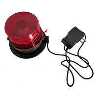 220V Batterie Rechargeable Mini Led Balise Avertissement Barre Lumineuse Avertissement Strobe Balise Lumière Led Bleu Balise Lumière avec Base à Vis