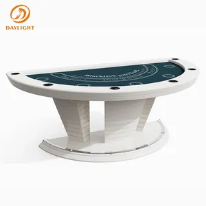 luxury high quality 6-person blackjack poker table BlackjackTables Casino Gambling Table