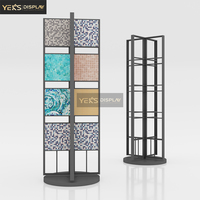 Boya Xxl230 Présentoir à carreaux moyen format, personnalisé, pliable, moderne, vertical, de luxe, en métal, rotatif sur quatre côtés, avec double fente pour cartes