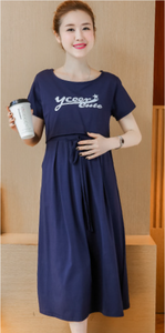 Le donne incinte escono abito lungo con stampa comoda - Product Image 2